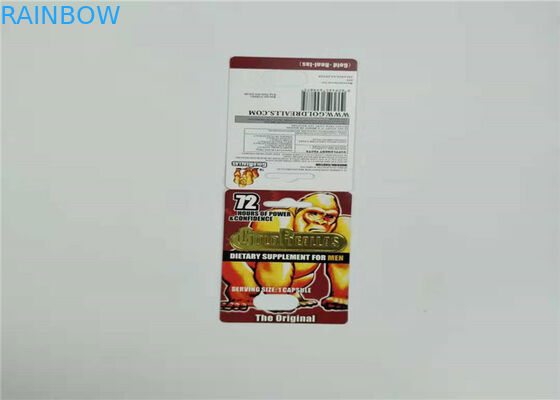 Blasen-Karten-Verpackenkapsel-Sex-Pillen-Plastikeinsatz-Karte des Nashorn-69-9000 für männliches Enhancemen