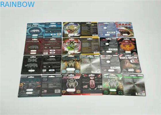 Papier-Blasen-Karte des Büffel-7000K, welche die rote Folie stempelt Offsetdruck verpackt