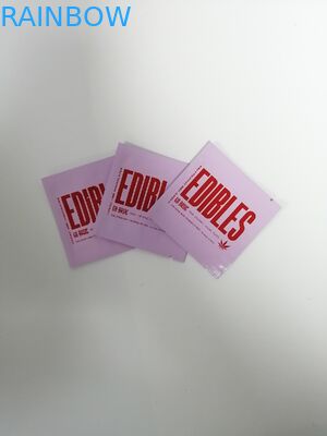 3.5/7 Gramm Plastik-Plastik Geruch-Beweis-Unkraut-Taschen-mit Reißverschluss für das Gummies-Blumen-Verpacken