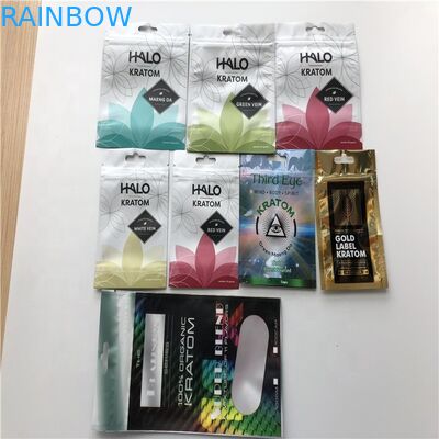 Wiederversiegelbare drei - Seite Siegelaluminiumfolie-Taschen-Nahrung mit Reißverschluss feuchtigkeitsfest