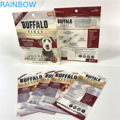 Heiß versiegelter kundengebundene Farbe Nahrung- für Haustierebeutel-Seite Guseet Plastiktrick Logo-CMYK