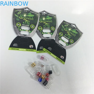 Recyclebare Blasen-Karten-Verpackenfliegen-männliche Verbesserungs-Kapsel-Pillen-Karten mit Kugel