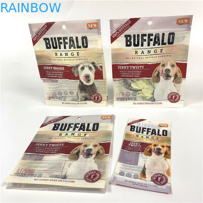 Starke Dichtungs-Geruch-Beweis-Nahrung- für Haustieretaschen-UVlogo gedruckt mit leichtöffnenden Riss-Kerben