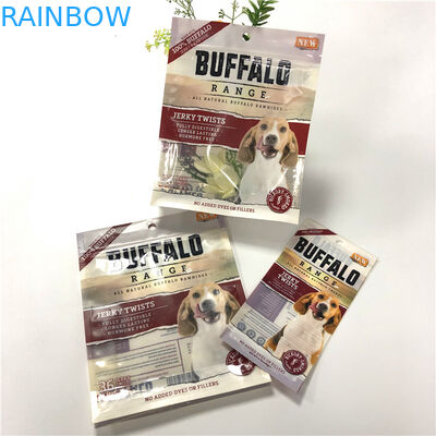 Starke Dichtungs-Geruch-Beweis-Nahrung- für Haustieretaschen-UVlogo gedruckt mit leichtöffnenden Riss-Kerben