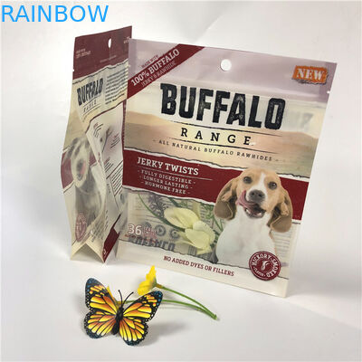 Starke Dichtungs-Geruch-Beweis-Nahrung- für Haustieretaschen-UVlogo gedruckt mit leichtöffnenden Riss-Kerben