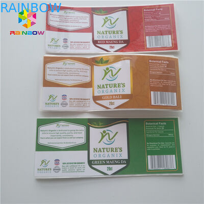 Tropfenzähler-Psychiaters-Ärmel beschriftet pharmazeutische Aufkleber-Phiole Glas-Flasche 30ml für Steroid