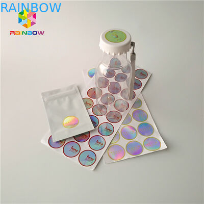 Flaschen-/Glas-Psychiaters-Ärmel beschriftet ringsum ganz eigenhändig geschrieben Hologramm-Aufkleber Lasers 3d