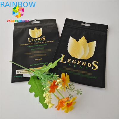 Die gedruckte Gewohnheit stehen oben Tabakpfeife-Taschen-Kraut-Plastikverwendung Beutel-Folien-Plastik mit Reißverschluss