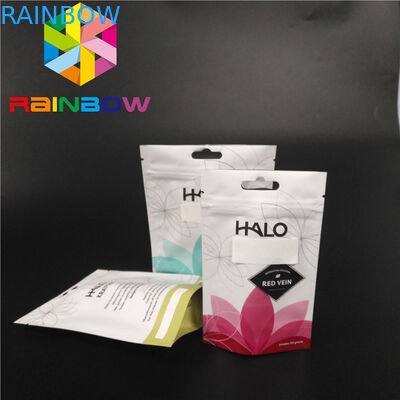 Königliche Aluminiumfolie-Taschen Kratom Bali mit Reißverschluss für Gewürz-Pulver-Unkraut-Kraut Cbd-Produkte