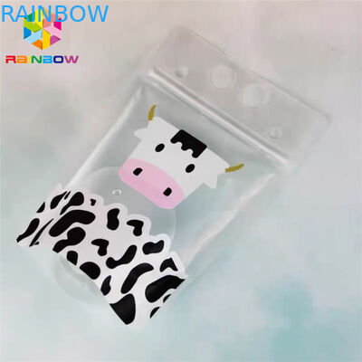 Gravüre, welche die Plastiktasche verpackt bunte Strohe für das Verpacken des flüssigen Getränks druckt