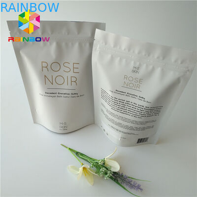 Reißverschluss Druckfolie stehen oben kosmetisches Verpackentaschen-Kokosnuss-/Kaffee-Körperpeeling