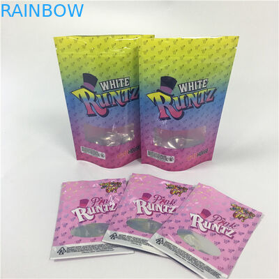 Geruch-Beweis-Kräuterweihrauch, der Blatt-Plätzchen-Taschen des mini Unkraut-mit Reißverschluss Plastik-CBD verpackt