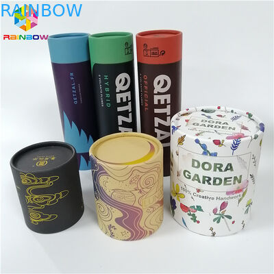 Der Kraftpapier-Kasten, der runde Form-kundenspezifisches Logo verpackt, druckte für Geschenk/Kosmetik/Nahrung