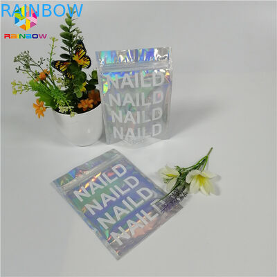 Der Plastik Digital-Druckreißverschluß stehen oben Aluminiumfolie-Tasche für Kosmetik/Lidschatten