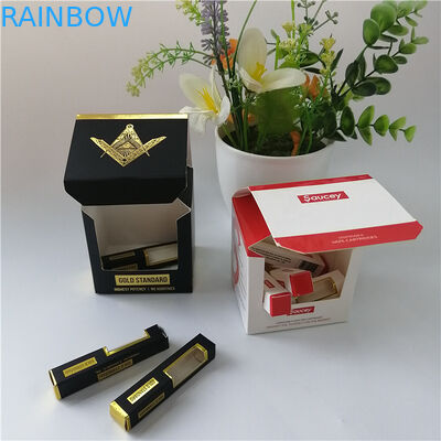 Klares Fenster-druckte die verpackende Papierkasten-heiße Folie, die Logo stempelt, für verpackendes Geschenk/Kosmetik