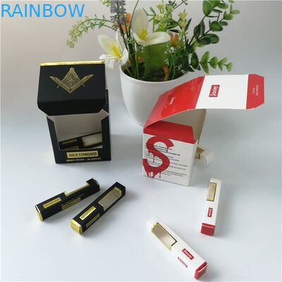 Klares Fenster-druckte die verpackende Papierkasten-heiße Folie, die Logo stempelt, für verpackendes Geschenk/Kosmetik