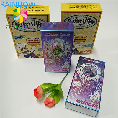 Rechteck-faltender Hologramm-Papierverpackenkasten für Kosmetik-Wimper-Bürsten-Gesichtsbehandlungs-Maske