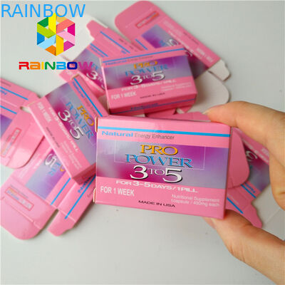 Rechteck-faltender Hologramm-Papierverpackenkasten für Kosmetik-Wimper-Bürsten-Gesichtsbehandlungs-Maske