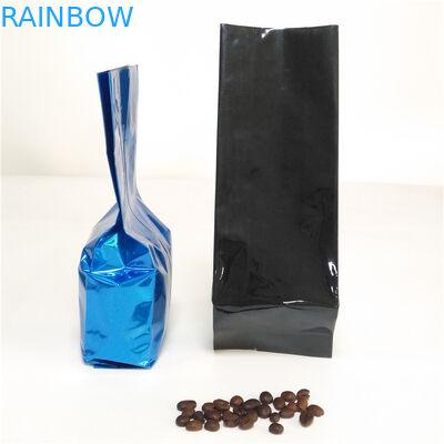 Aluminiumfolie-Seiten-Keil-Teebeutel, die Kaffee-Beutel-Heißsiegel mit Ventil verpacken