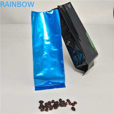 Aluminiumfolie-Seiten-Keil-Teebeutel, die Kaffee-Beutel-Heißsiegel mit Ventil verpacken