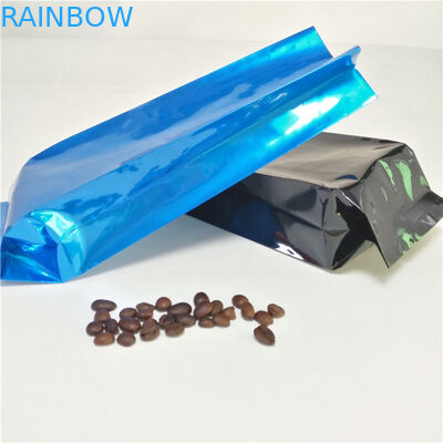 Aluminiumfolie-Seiten-Keil-Teebeutel, die Kaffee-Beutel-Heißsiegel mit Ventil verpacken