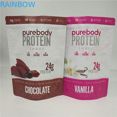 CMYK-Farbimbiss-Tasche, die Plastikkaffee-Schokoladen-Milchpulver-Beutel verpackt