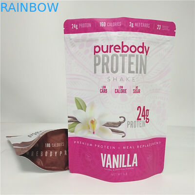 CMYK-Farbimbiss-Tasche, die Plastikkaffee-Schokoladen-Milchpulver-Beutel verpackt