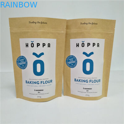 Natürlicher Brown kundengebundener Papiertüte-Beutel für Tee-Trockenfutter-Nuss-Gewürz-Paket