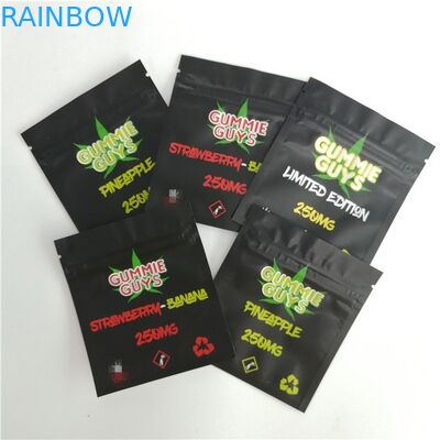 Dichtungs-Samen-Satz-Kissen-Matt-Plastik-Folie der Geruch-Beweis-kosmetische Verpackentaschen-drei Seiten-