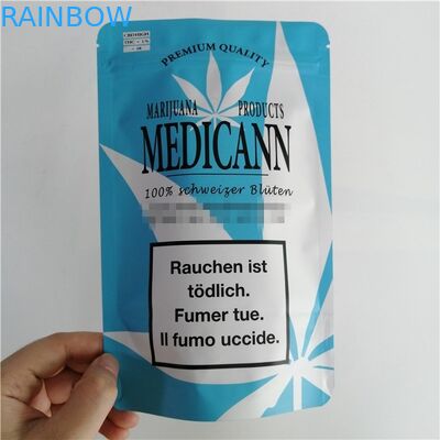 Plastik, die Aluminiumfolie-Zipverschluß sackt stehen oben, Gewohnheit biologisch abbaubares Drucklanglebiges Gut ein