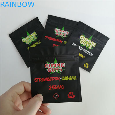 Aluminiumfolie-Zipverschluss-Plastikbeutel, welche die wiederversiegelbare Seite drei versiegelt verpacken