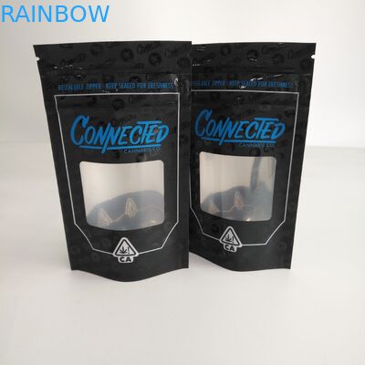 Geruch-Beweis-wiederversiegelbarer Reißverschluss stehen oben Reißverschluss-Beutel mit Fenster-Aluminium nach innen