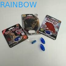 Große Papier-Blasen-Karten-bedeckt Verpackensex-Pillen-Kapsel des Jungen-9X mit transparenten Aufklebern Flaschen mit Blasen