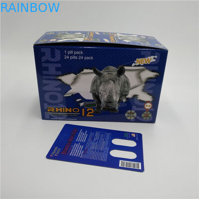 Poseidon-Sex-Pille steife Rox-Sex-Kapseln, die Blasen-Karte kundengebundenes Logo verpacken
