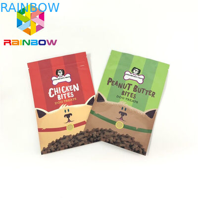 Plastik-Plastikbeutel mit Reißverschluss, die Haustier-Zufuhr verpacken, behandelt Taschen Gravnre-Drucken