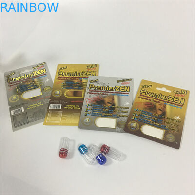 CBD-Papier-Blasen-Karten-verpackende männliche Vergrößerer-Pillen-Verwendung mit UVschaukartons