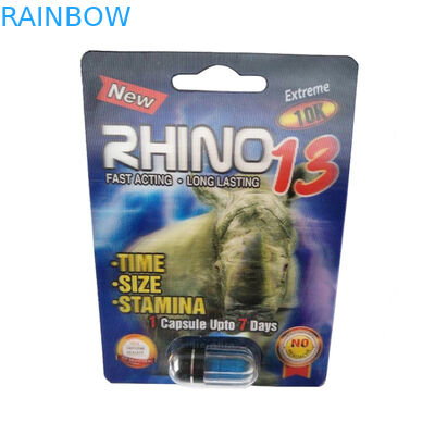 Premier Zen/Nashorn 13 Papierkarten-Gravüren-Druckpremier Zen Sexual pilll Karten der Pillen-Papierkasten-Verpackenblasen-3D