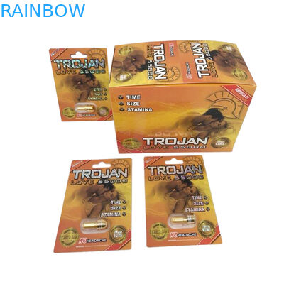 Gravnre-Druckpapier-Kasten-trafen Verpackenpanther-/Mamba-/des Nashorn-V7 männliche Verbesserungs-Pillen zu