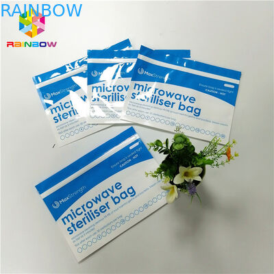 Plastikmikrowellen-Sterilisator stehen oben Reißverschluss-Beutel für Baby-Zufuhr/Flasche
