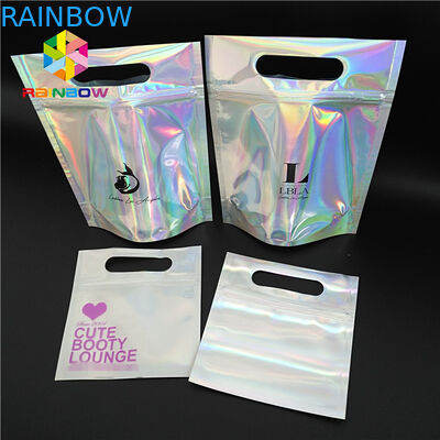 Gravüre, die klarer Plastikkosmetiktasche-Spitzen-Griff-ganz eigenhändig geschriebe Folie für Kleidung/Handschuh druckt