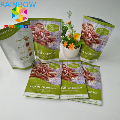 Fertige Mattaluminiumfolie stehen oben Beutel-essbare Frucht-stoßartiges verpackendes kundenspezifisches Drucken