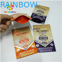 Tasche langer des Lebensdauer-Folien-Beutel-Verpackenheißsiegel-1/8oz 1/2oz 1oz CBD Gummies