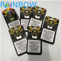 Aluminiumfolie-Taschen Resealabel stehen mit Reißverschluss oben CBD-Öl Gummies-Süßigkeits-Verpackung