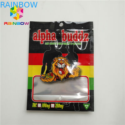 Das UVdruckfolien-Beutel-Verpacken riecht Beweis-Plastik-Plätzchen einsackt wiederversiegelbare Fastfood- Folien-Taschen mit Reißverschluss