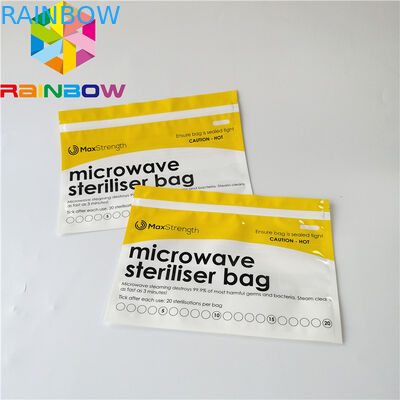 Säuglingsnahrung steht oben Reißverschluss-Beutel steht oben Mikrowellen-Dampf-Sterilisator-Art