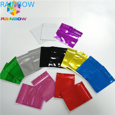 Der mit Reißverschluss Gesichtsmasken-Verpackung Funkeln-Blitz-Stern-Hologramm-Plastik Taschen-glatten Seitendichtungs-drei