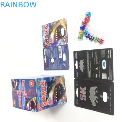 Männliches Dia-Plastikabdeckungs-Flasche des Verbesserungs-Pillen-Blasen-Karten-Verpackungs-Nashorn-69