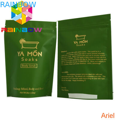 Das wiederversiegelbare Folien-Beutel-Verpacken steht oben Körper, den Zucker Seesalz-Taschen-Heißsiegel scheuert