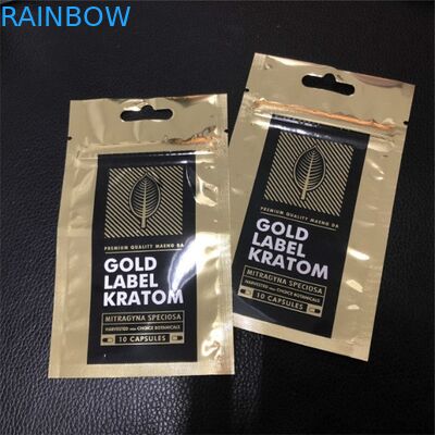 Drei Seiten-Dichtungs-Plastik-Plastikbeutel, die das Taschen-kundenspezifische Logo gedruckt verpacken