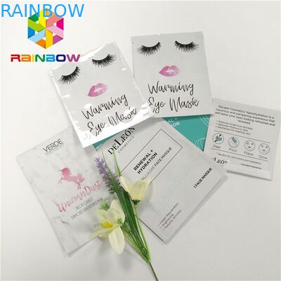 3 Schichten lamellierte Masken-leere Aluminiumfolie-Kosmetiktasche-Masken-Beutel-wiederversiegelbar